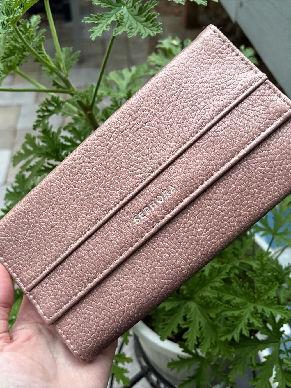 Sephora Rose Gold Contour Brush Storage Travel Clutch